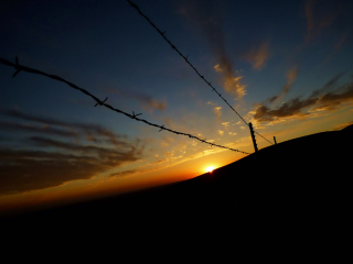 Barbed Wire Sunset - Breckenridge