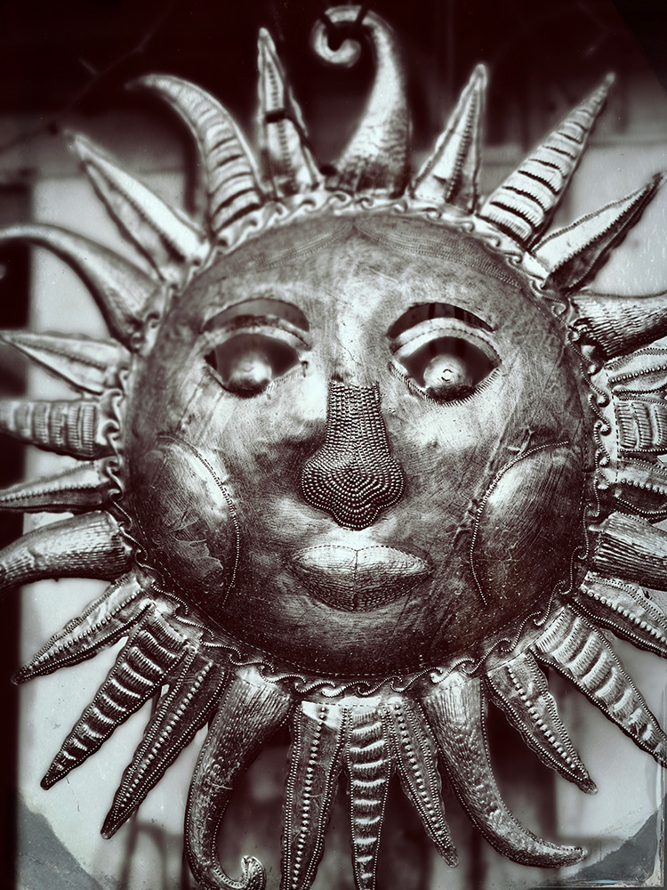 Sun Sculpture - TinType - iPhone Sun Sculpture - TinType - iPhone
